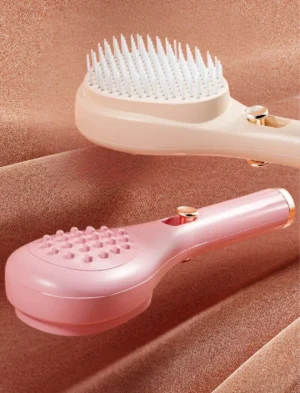 hair brush self cleaning