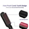 Lightweight electric hair straightener comb with anti-scald protection