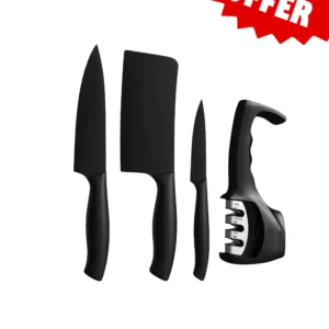 Kitchen Knife Set With Sharpener