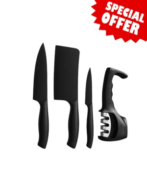 Kitchen Knife Set With Sharpener