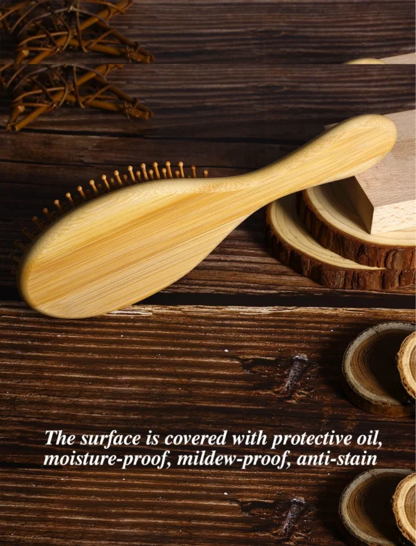Natural bamboo hair brush